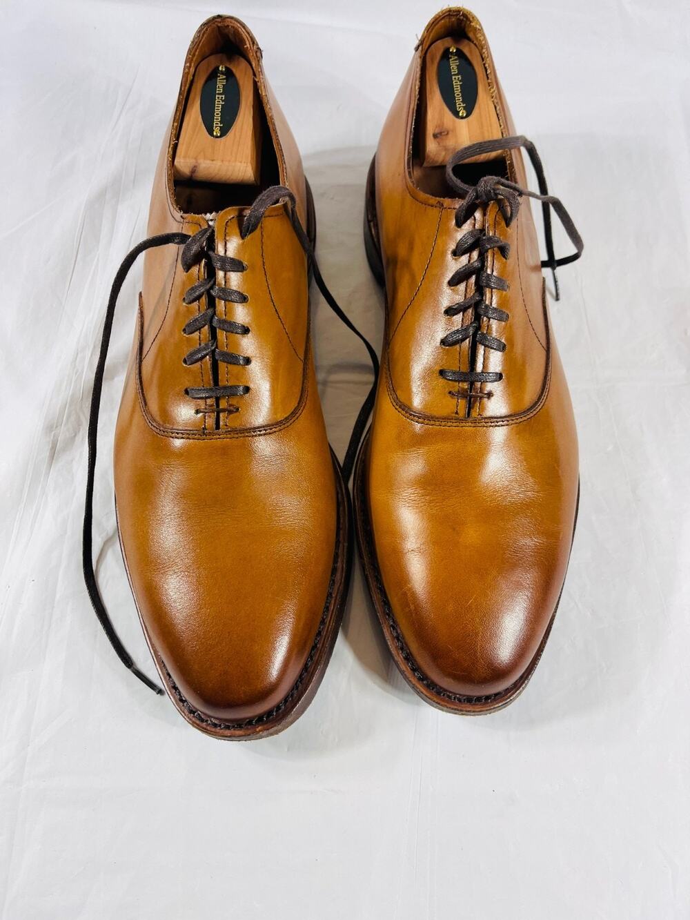 Allen Edmonds Carlyle Brown Leather Oxford Dress Shoes USA Mens 9.5D